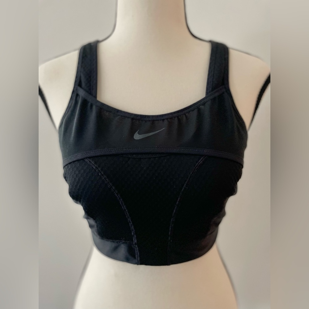 Nike Sports Bra Black Clip Back SMALL